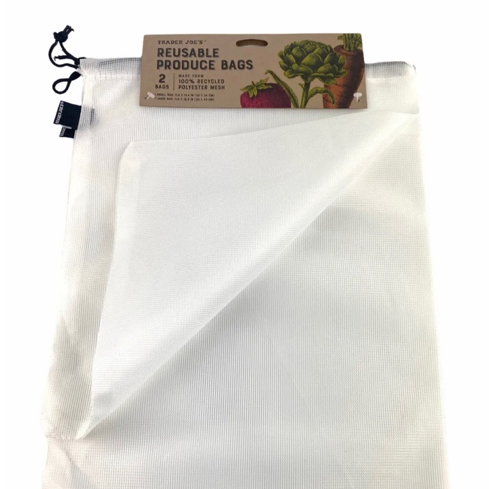 Trader Joe’s : Environment-Friendly Reusable Mesh Produce Bags - (2 Sizes Lg/Sm)